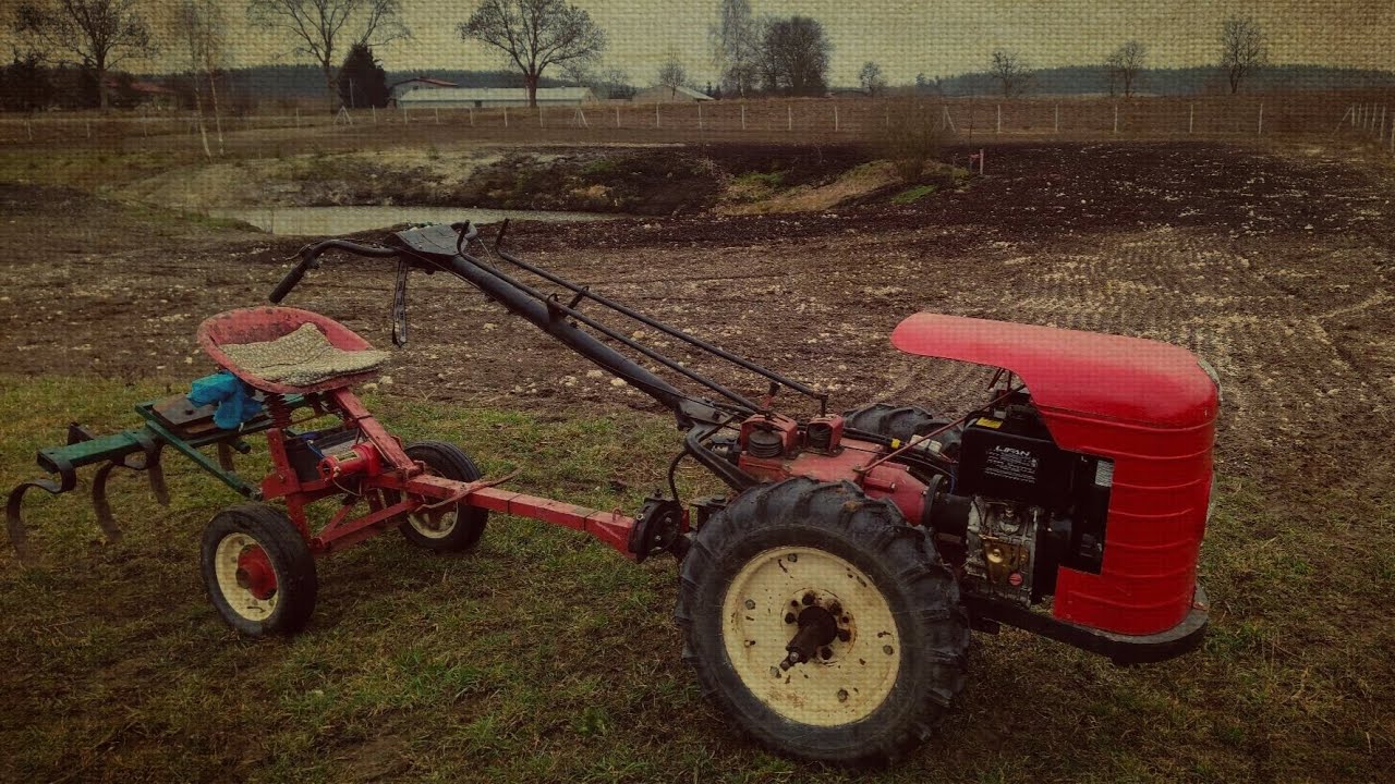 Dzik 2 diesel - mieszanie wapna kultywatorem