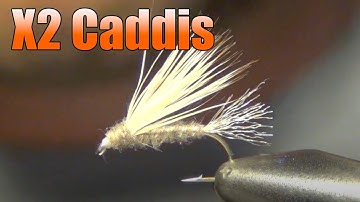 X2 Caddis Fly Tying - Caddis Sedge Emerger Dry Fly With Trailing Shuck