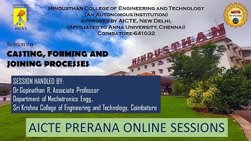 CASTING, FORMING AND JOINING PROCESSES