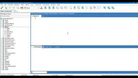 Creation of table in SQLyog using Xammp server