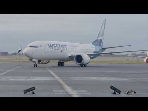 WestJet 737 Max Landing at YVR