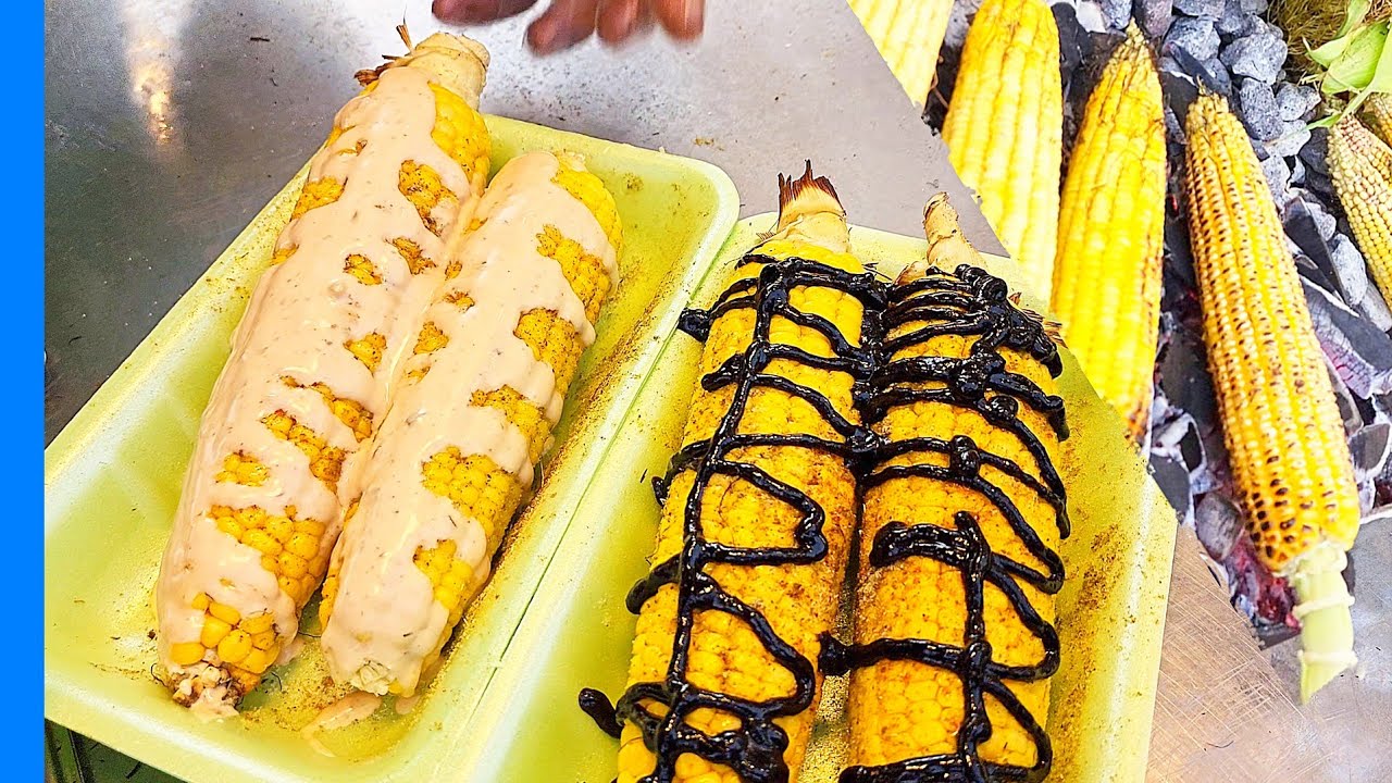 Best street food Corn In Iran | Persian food بلال - YouTube