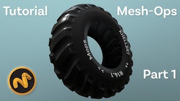 Procedural Tire  -  Modo Mesh Op Tutorial - PART 1