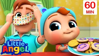Baby Tries New Food 🍪 | Little Angel 😇| Kids Learn! | Nursery Rhymes | Sing Along