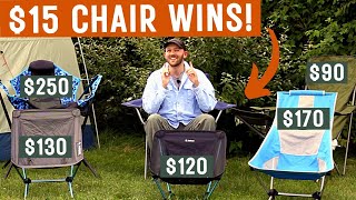 6 Camping Chairs Compared (The WalMart Chair is the Best)