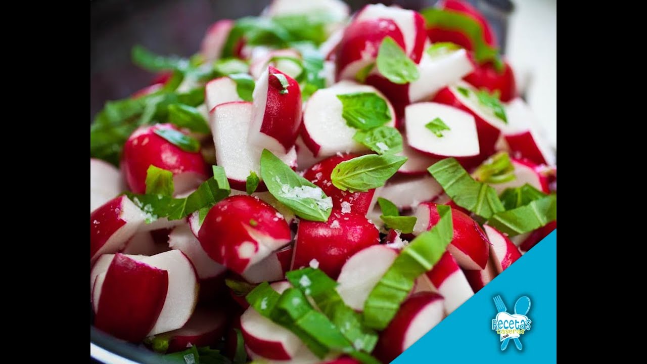 Receta casera de ensalada de rabanos - YouTube