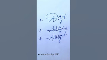 Aditya🌹💕 beautiful signature 💕🌹#shorts #signature #calligraphy #trending @Ms_attractive_sign_1996