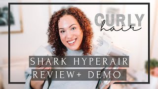 Shark HyperAIR Review + Demo On Curly Hair | Defuse &amp; Blowout Attachments