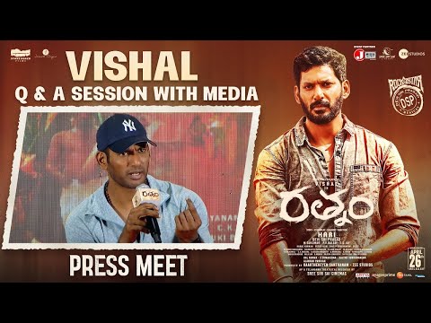 Vishal Qbackslashu0026A With Media | Rathnam Press Meet | Priya Bhavani Shankar | Hari | Devi Sri Prasad | TFPC - TFPC