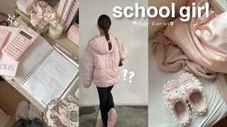school girl diaries🎐: study vlog, muji, realistic school days in my life