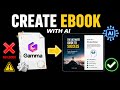 How to Create an Ebook in Gamma App Using AI (Step-by-Step Guide)