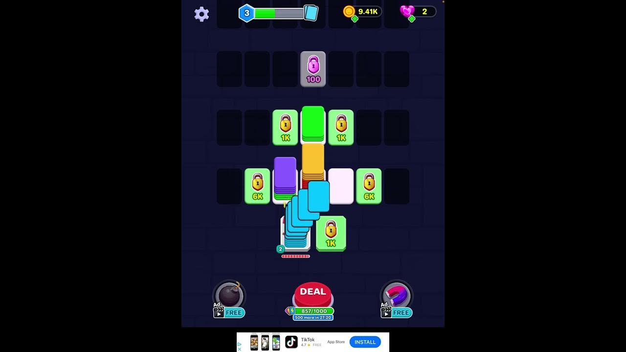 How to play level 3 Card Shuffle Sort Game YouTube