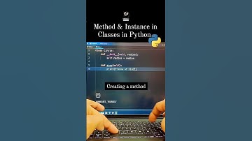 Method and Instance in classes in Python Programming 🌟#method #instance #python #innovateyouself