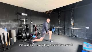 Split Squat ISO Calf Raise