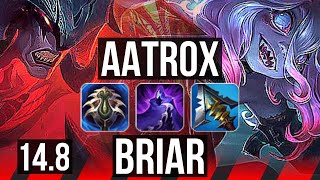 AATROX vs BRIAR (TOP) | Quadra, 66% winrate, 12/2/8, Legendary | EUW Master | 14.8