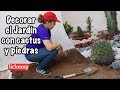 #Jardinería. ¿Cómo decorar el jardín con cactus y piedras? Idea paso a paso. liclonny