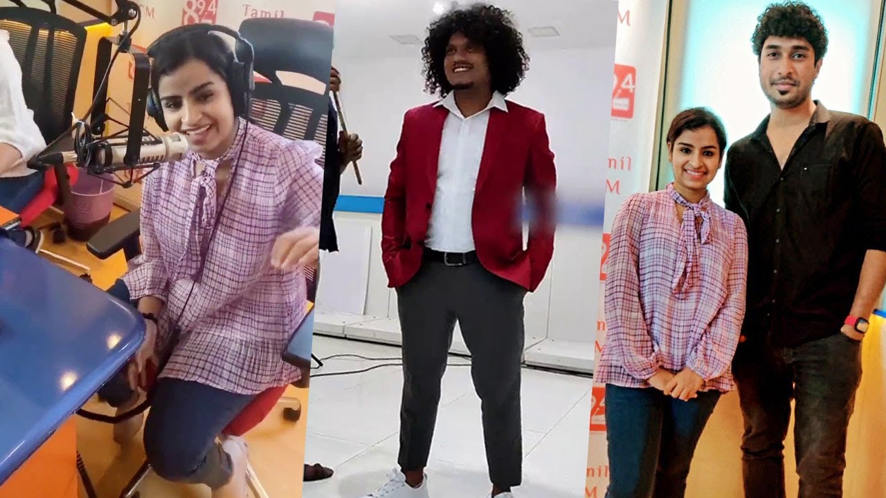 Sivaangi Mass Entry 💥 Sivaangi Live singing 89.4 FM Dubai FM Radio