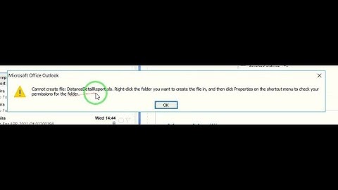 cannot create file right click the folder want to create the file permission the folder in outlook 7