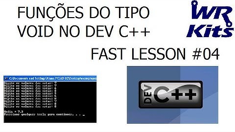 FUNÇÕES DO TIPO VOID NO DEV C++ | Fast Lesson #04