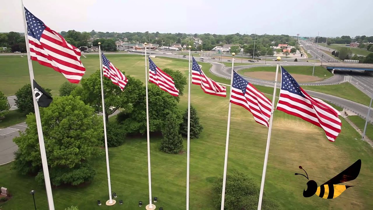 Flags By Drone At Veterans Park Delaware YouTube Flags by drone at veterans park delaware youtube