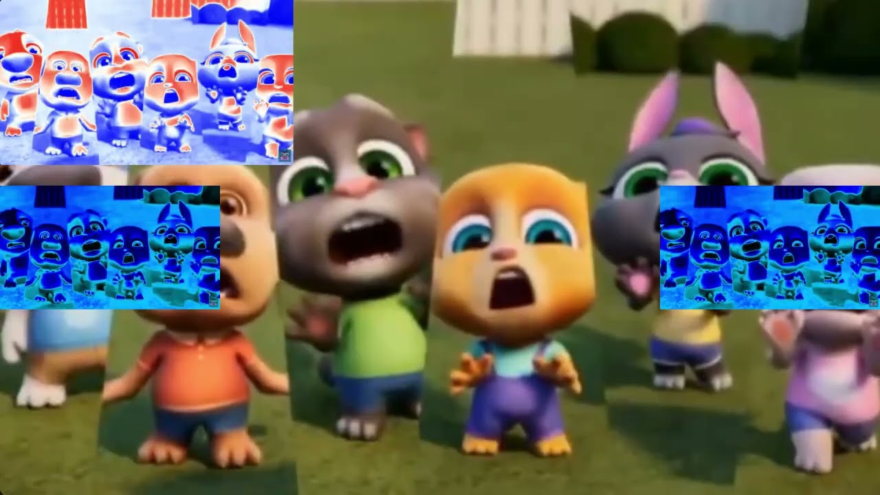 (RQ) Talking Tom & Friends Screaming has a Sparta Gamma Remix (ft. TT&FS in Evil 8-Bit & 5 More)