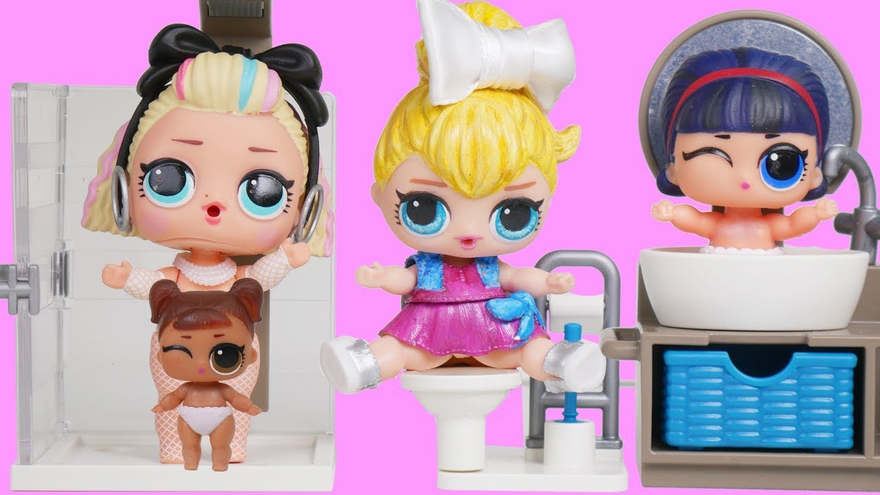 Custom LOL Surprise Dolls Morning Routine in Unicorn Dream House Family