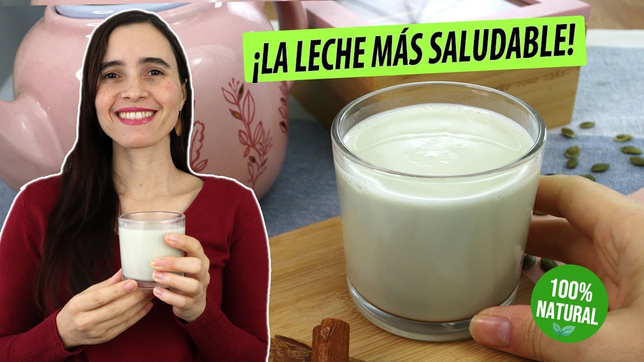 Esta leche vegetal es tan saludable que beneficia tu salud intestinal. Es facile y deliciosa.