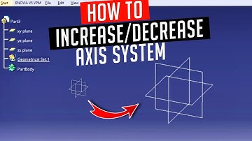 How to increase axis system display size in catia v5 | how to increase plane size in catia