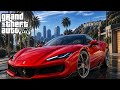 🔥 GTA V ULTRA REALISTIC FERRARI 🏎️ | HIGH SPEED POLICE CHASE 😱 | INSANE GRAPHICS 4K