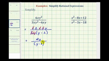 Ex 3:  Simplify Rational Expressions