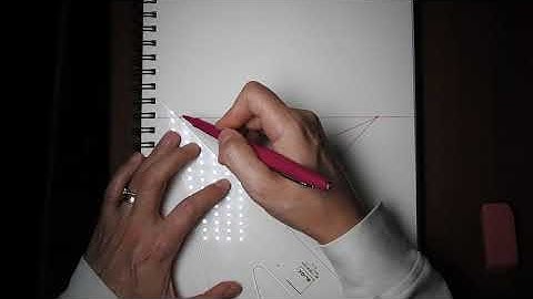 Three point perspective on, above and below the horizon line