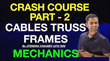 MECHANICS ENDSEM SPPU EXAM :  CABLES TRUSSES FRAMES #CRASHCOURSE #PYQ