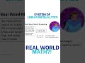 Real World Math: Movie Night - System of Linear Inequalities #shorts #maths #inequalities