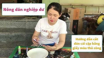 Nông dân nghiệp dư  | Hướng dẫn cắt dán cái cặp bằng giấy màu thủ công