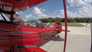 Pitts S-2B Start Up and Pattern Work