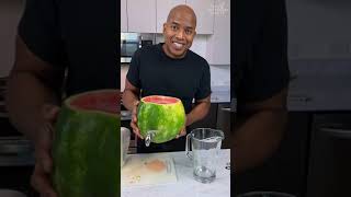 Tipsy BartenderA Vodka and Rosé Wine Punch in a Watermelon Keg