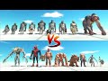 MUTANT PRIMATES vs INFERNALS - Animal Revolt Battle Simulator