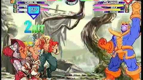 MvC2: Charlie 2x Bubble/2x Crossfire Blitz Continuation Combo (midscreen)
