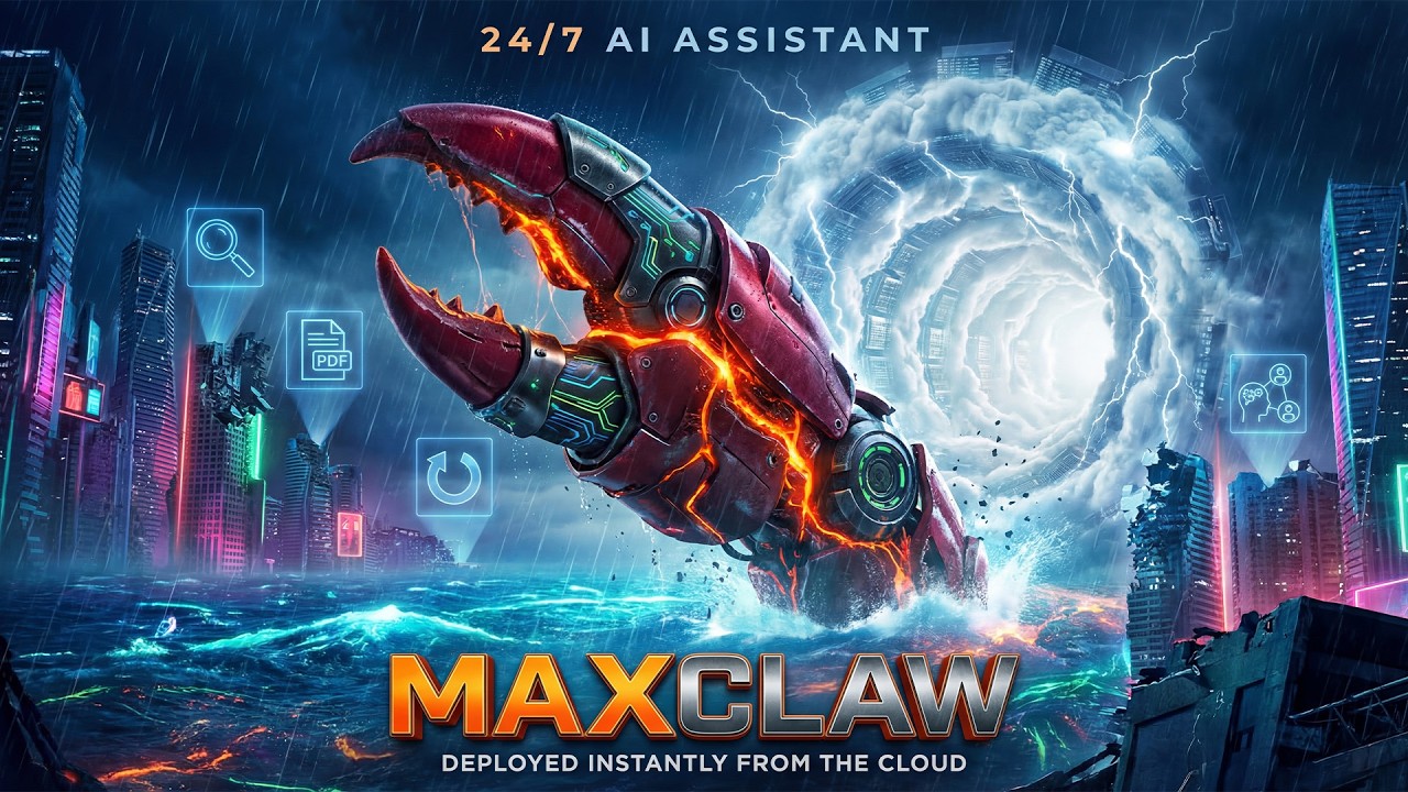 Video thumbnail for MiniMax MaxClaw Review | Your Own 24/7 AI Assistant