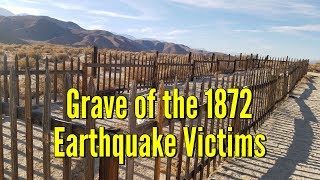 On march 26, 1872, a major earthquake shook owens valley, nearly
destroying the town of lone pine. 16 off its victims were interred in
common grave, enclos...