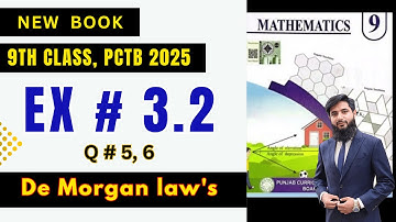 Class 9 math ex 3.2 q5,6 | demorgan laws | class 9 maths chapter 3.2:| @mathsworld.8433