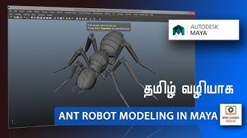 Introduction about Ant Robot Modeling Course in Maya in Tamil Tutorial