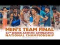 Mens team final  56th artistic gymnastics national championship surat 2018