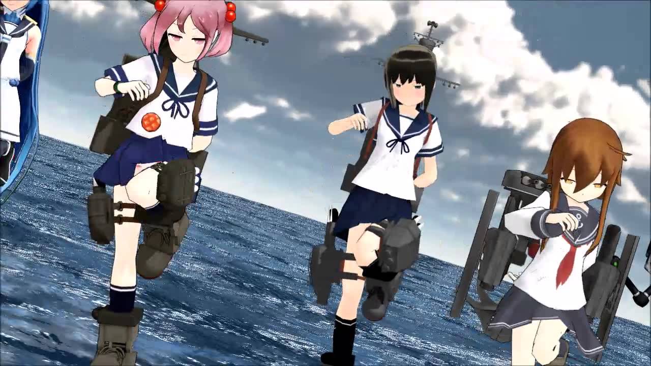 Mmd 初期艦娘艦隊でgirls 艦これ Youtube