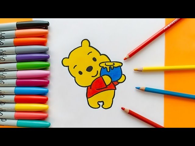 Cómo Dibujar a Winnie Pooh Paso a Paso FÁCIL 