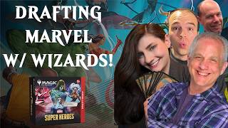 Can Mark Rosewater win a Draft Night of Marvel Super Heroes?? | Magic: The Gathering MTG Gameplay