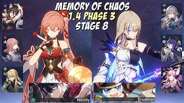 E0 Guinaifen & E6 Serval | 1.4 Memory of Chaos 8 | Honkai: Star Rail