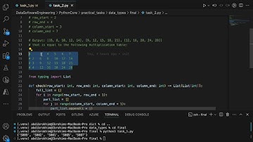 Practical Tasks Final, Data Types, Python Core, Data Software Engineering, Epam Training