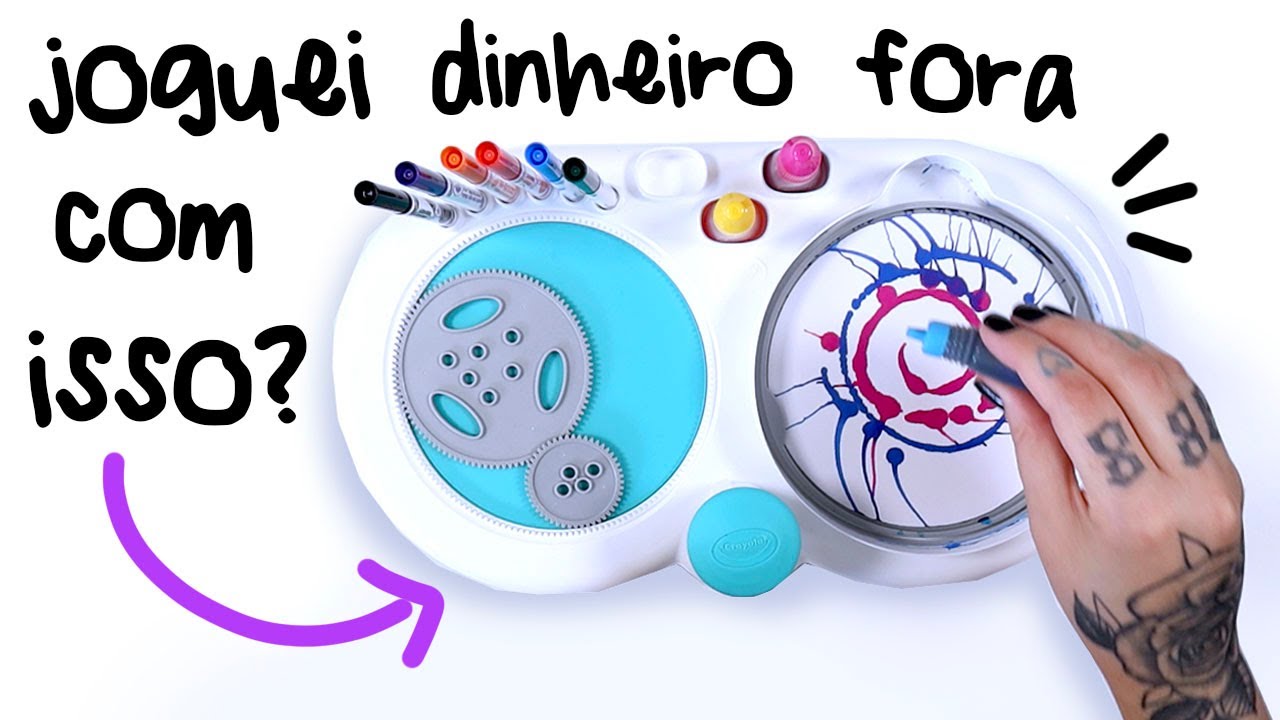 TESTANDO NOVA MAQUINA DE ARTE DA CRAYOLA - SERA QUE É BOA?