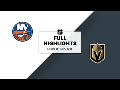 NHL Highlights | Islanders vs. Golden Knights | November 13, 2025